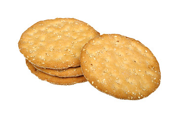 Image showing stack of crispbread