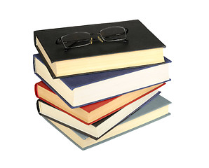 Image showing glasses and books