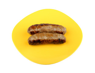 Image showing grilled sausage on a plate