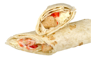 Image showing chicken burito