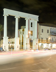 Image showing Saraya building columns Old City Jaffa Tel Aviv Israel