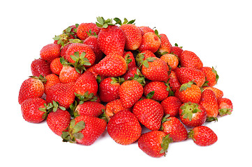 Image showing Strawberries fruits isolated on white background