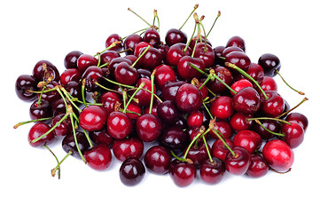 Image showing Cherry fruits isolated on white background