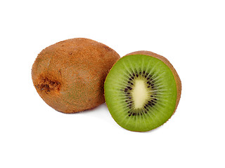 Image showing Kiwi fruits isolated on white background