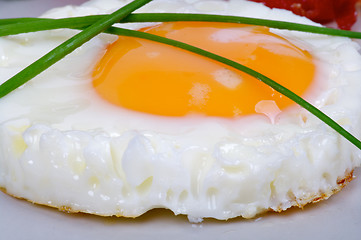Image showing Fried Eggs Sunny Side Up