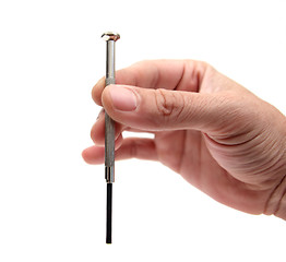 Image showing holding the tool