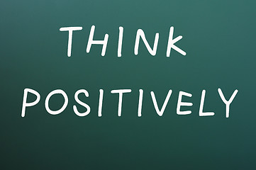 Image showing Think positively