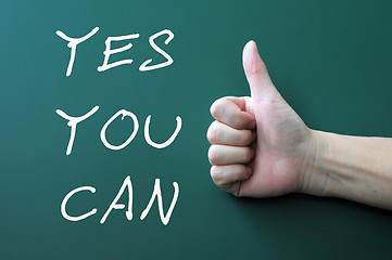 Image showing Yes you can