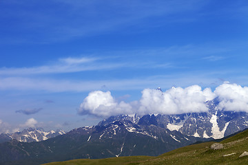 Image showing High mountains in nice day