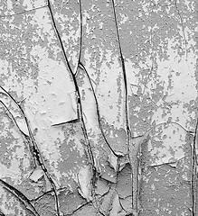 Image showing cracked paint on the wall