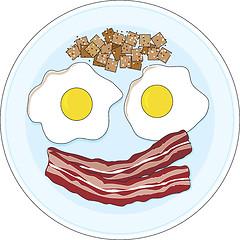 Image showing Bacon and Eggs