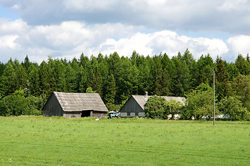 Image showing The house and field