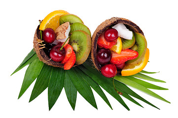 Image showing Multifruit isolated on a white background