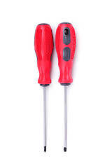 Image showing Two screwdrivers isolated on white background