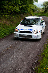 Image showing J. Connors driving Subaru Impreza