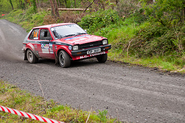 Image showing S. Mcgirr driving Toyota Starlet