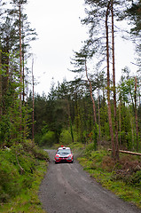 Image showing Winner O. Murphy driving Mitsubishi Evo