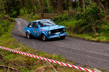 Image showing P. Fitzgerald driving Ford Escort