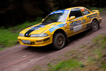 Image showing C. Butler driving Honda Integra