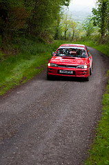 Image showing I. Chadwick driving Subaru Impreza