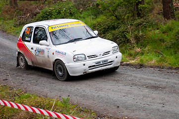 Image showing D. Nagle driving Nissan Micra