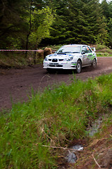 Image showing N. Henry driving Subaru Impreza