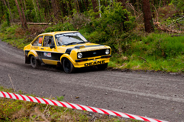 Image showing J. Deane driving Ford Escort