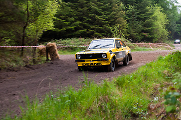 Image showing J. Deane driving Ford Escort