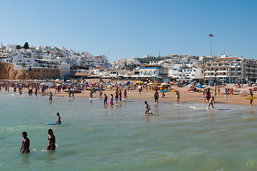 Image showing Albufeira beach summertime