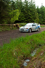 Image showing D. Smith driving Mitsubishi Evo