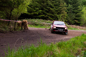 Image showing S. Mcgirr driving Toyota Starlet