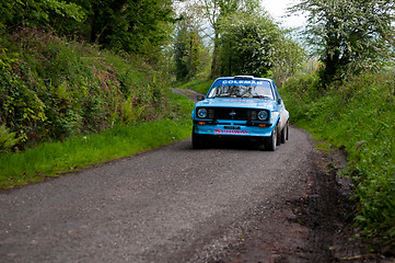 Image showing J. Coleman driving Ford Escort