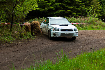 Image showing J. Connors driving Subaru Impreza