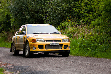 Image showing M. O' Connor driving Mitsubishi Evo