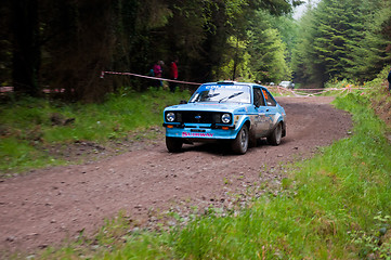 Image showing J. Coleman driving Ford Escort