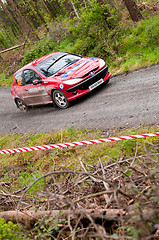 Image showing D. Cronin driving Peugeot 206