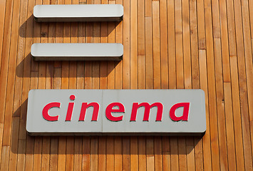 Image showing Cinema sign