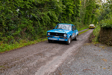 Image showing P. Fitzgerald driving Ford Escort