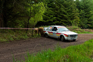 Image showing M. Sheedy driving Ford Escort