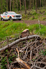 Image showing M. Sheedy driving Ford Escort