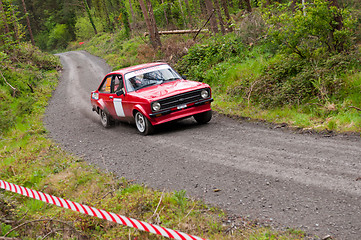 Image showing J. Cullinane driving Ford Escort