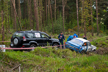 Image showing S. Benskin off road on Ford Escort