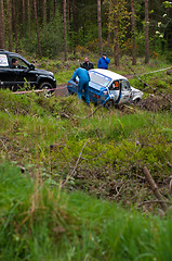 Image showing S. Benskin off road on Ford Escort