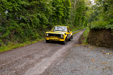 Image showing J. Deane driving Ford Escort