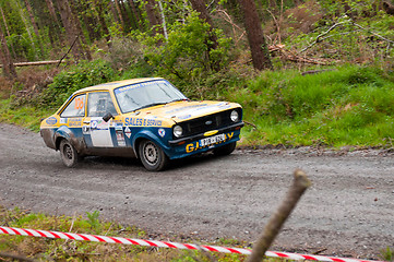 Image showing M. Nevin driving Ford Escort