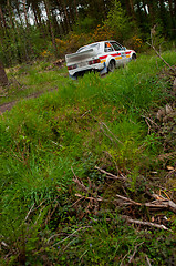 Image showing M. Sheedy driving Ford Escort