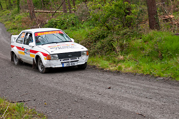 Image showing M. Sheedy driving Ford Escort