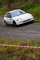 Image showing M. Ryan driving Honda Civic