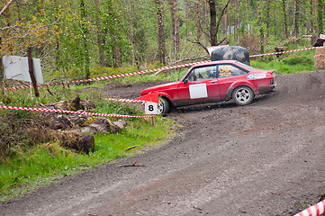 Image showing J. Cullinane driving Ford Escort