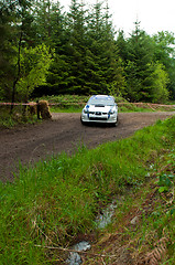 Image showing S. Cullen driving Subaru Impreza